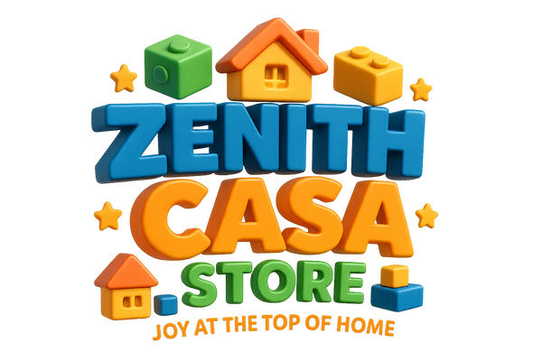 Zenith Casa Store - Joy at the Top of Home, make logo for toy shop, home, 3D, del backgound